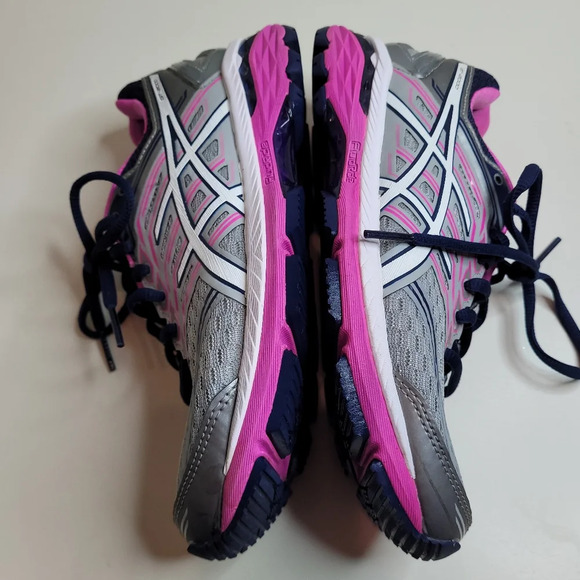 ASICS Women's Gt-2000 5 Running Shoe Mid grey white Pink Glow Size Women's 6 - Picture 9 of 11
